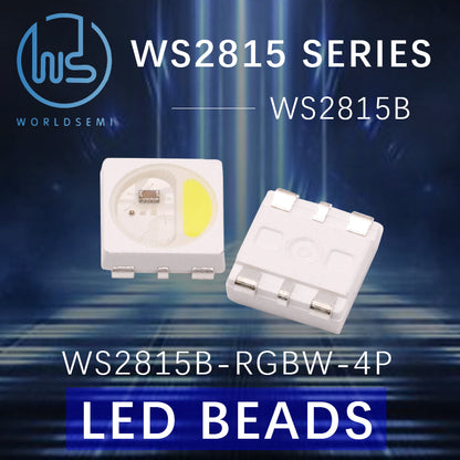 WORLDSEMI WS2815B series 5050RGB Phantom Color LED Integrated Bead DC12V Single Point Single Control Built-in IC