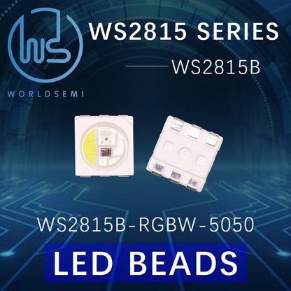 WORLDSEMI WS2815B series 5050RGB Phantom Color LED Integrated Bead DC12V Single Point Single Control Built-in IC