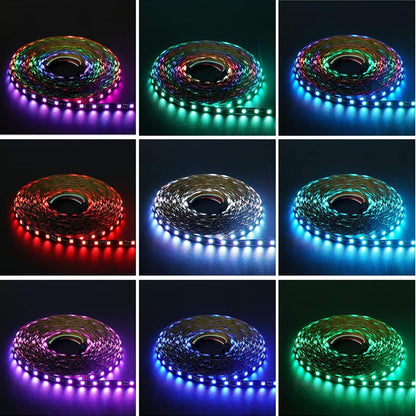 WS2811 IC RGB COB LED Strip Flexible High Density Uniform Chase Color Lights DC24V 720LED/m 16.4FT 20IC/m 12mm Wide Dream Color LED Tape for Home Decor (No Adapter or Controller)