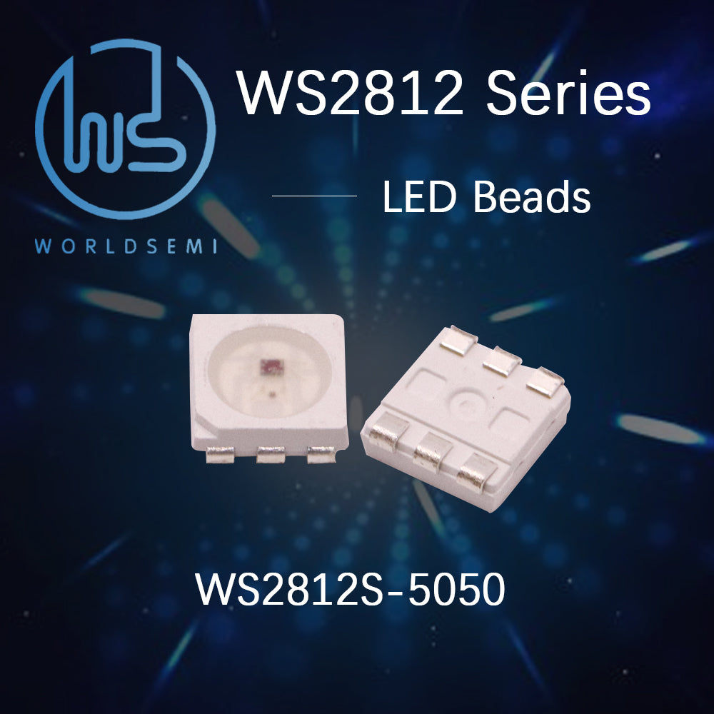 WORLD SEMI WS2812 Series Quad Driver IC 5050 Chromatic SMD Single Point Single Control WS2812LED LED Beads