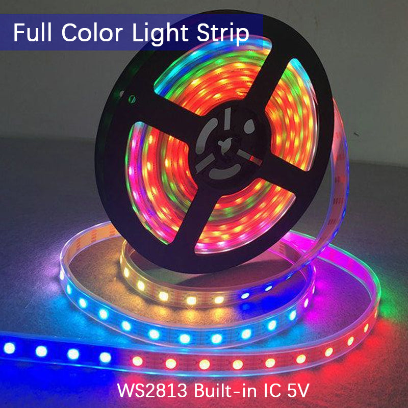 WORLDSEMI WS2813 Built-in IC5V 60 Lamps/Meter Programmable Colorful Flexible Strip LED Strip Light with IC