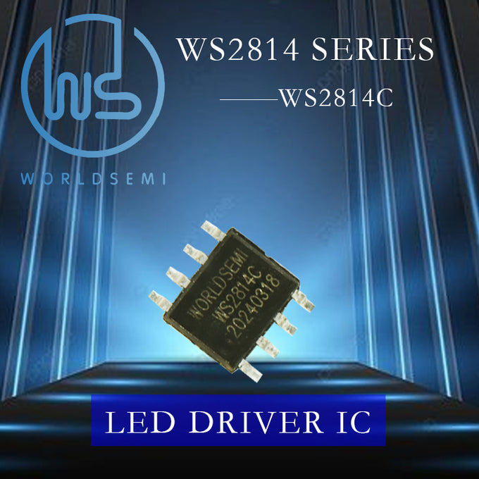 WORLDSEMI WS2814 Series LED constant current IC single line 256 level gray scale four Channel Colorful LED Strip Light String Driver IC