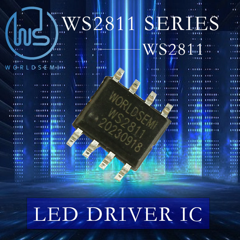 WORLDSEMI WS2811 Constant Current IC Full Color Light String Strip Control Chip