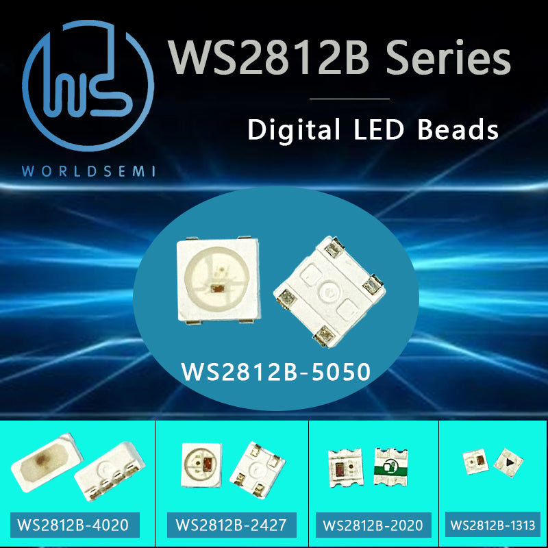 WORLD SEMI WS2812 Series Quad Driver IC 5050 Chromatic SMD Single Point Single Control WS2812LED LED Beads