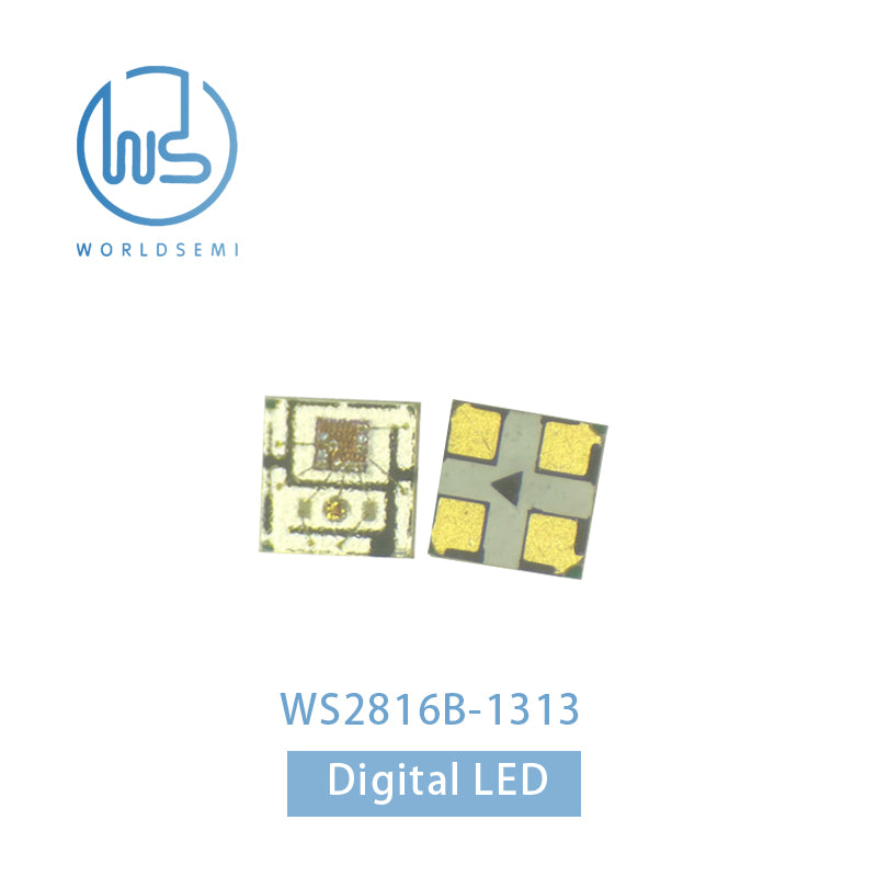 WS2816 Series quad-pin seven-color light beads single point single control built-in IC DC5V full-color RGB