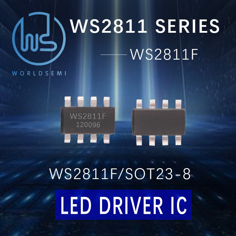 WORLDSEMI WS2811 Constant Current IC Full Color Light String Strip Control Chip