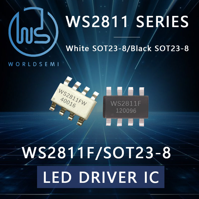 WORLDSEMI WS2811 Constant Current IC Full Color Light String Strip Control Chip