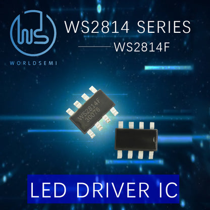 WORLDSEMI WS2814 Series LED constant current IC single line 256 level gray scale four Channel Colorful LED Strip Light String Driver IC